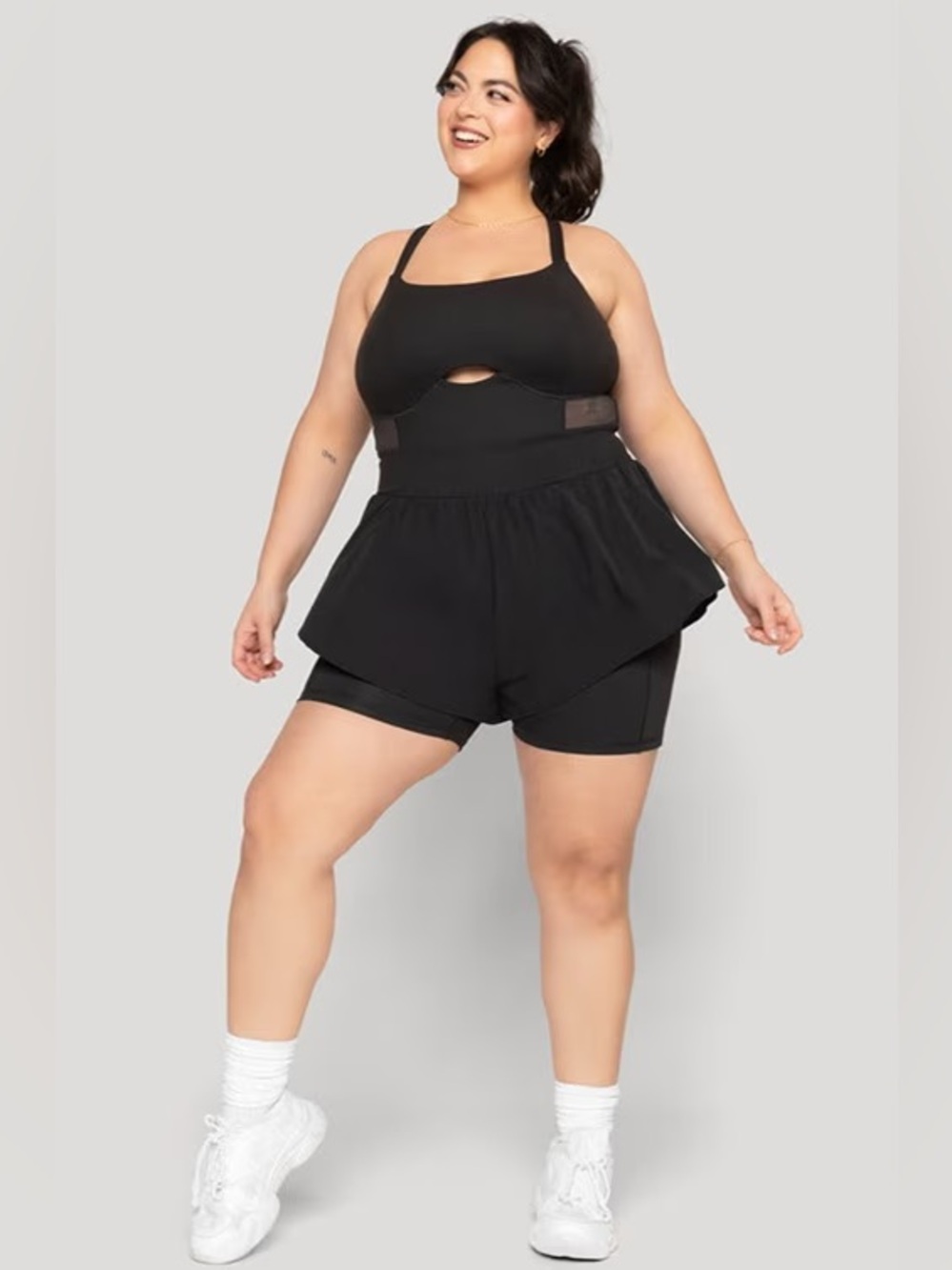 POPFLEX Supershort Runsie Black Size M